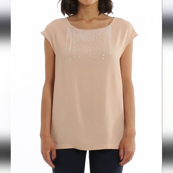 NWT Fabiani Filippi Silk blend crêpe blouse - Picture 2 of 9